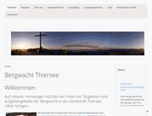 Tablet Screenshot of bergwacht.thiersee.at